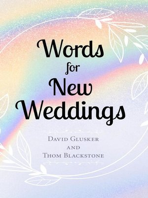 cover image of Words For New Weddings